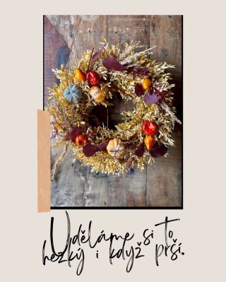 Podzimní věnce v procesu. Podkud máte zájem, napište. 🍁 #nadivoko #přírodnívěnce #wreath